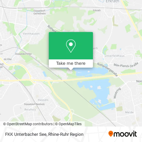 FKK Unterbacher See map