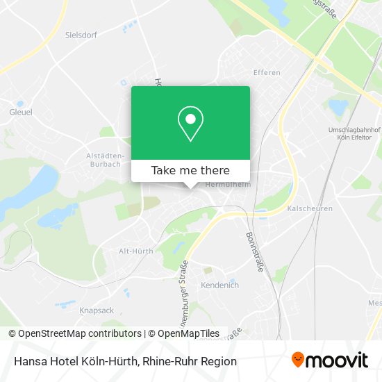 Hansa Hotel Köln-Hürth map