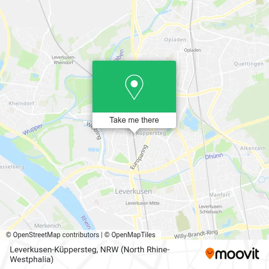 Leverkusen-Küppersteg map