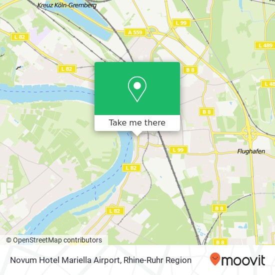 Novum Hotel Mariella Airport map