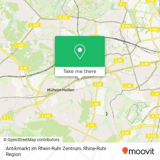 Antikmarkt im Rhein-Ruhr Zentrum map