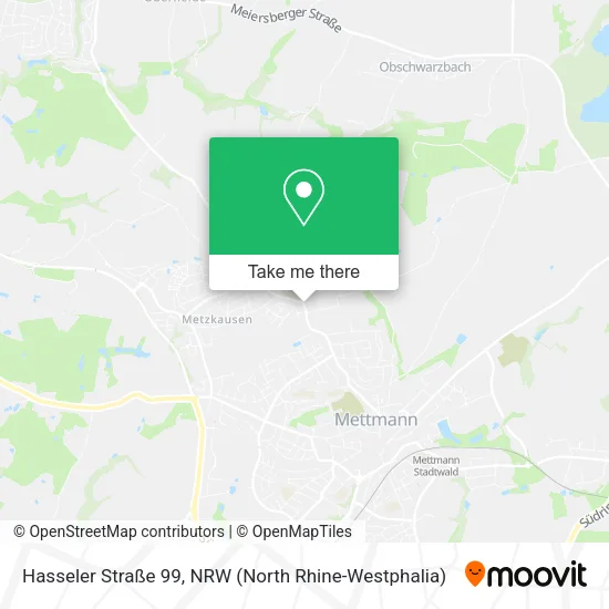 Карта Hasseler Straße 99