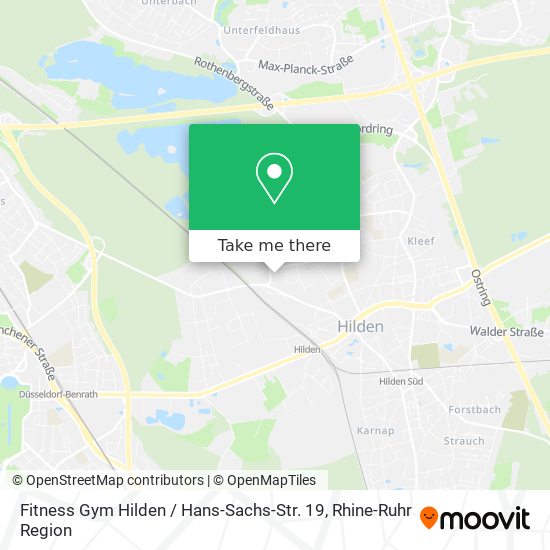 Fitness Gym Hilden / Hans-Sachs-Str. 19 map