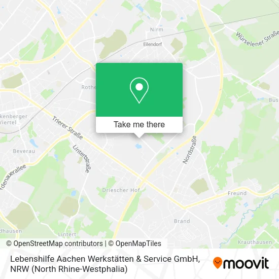 Lebenshilfe Aachen Werkstätten & Service GmbH map