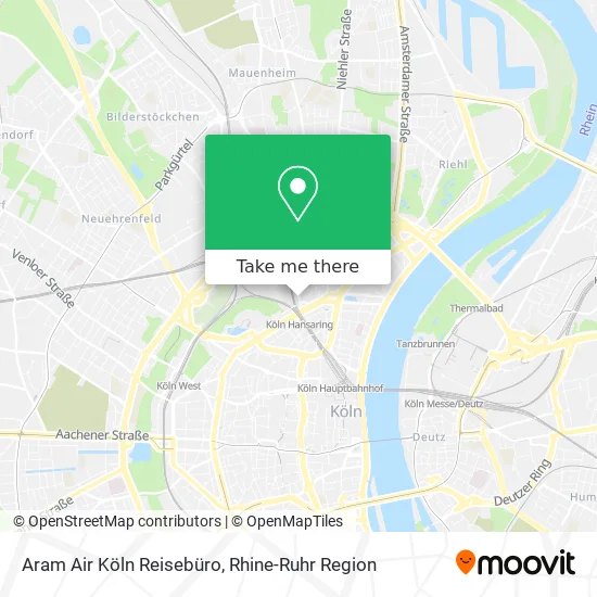 Aram Air Köln Reisebüro map