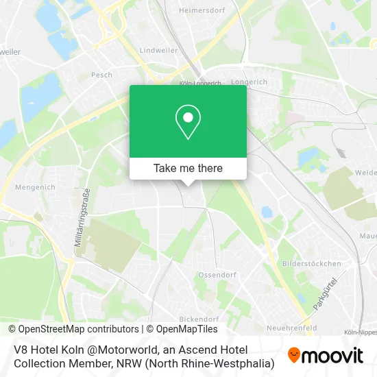 V8 Hotel Koln @Motorworld, an Ascend Hotel Collection Member map