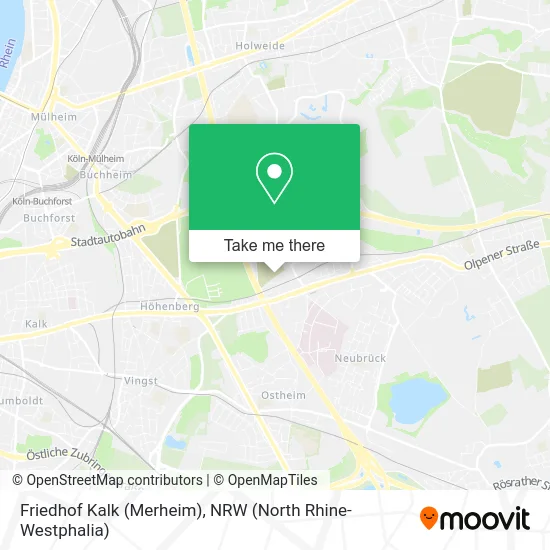 Friedhof Kalk (Merheim) map