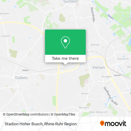 Stadion Hoher Busch map