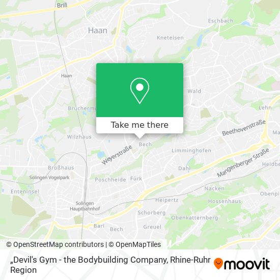 „Devil's Gym - the Bodybuilding Company map