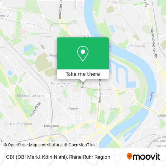 OBI (OBI Markt Köln-Niehl) map
