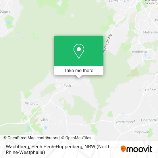 Карта Wachtberg, Pech Pech-Huppenberg