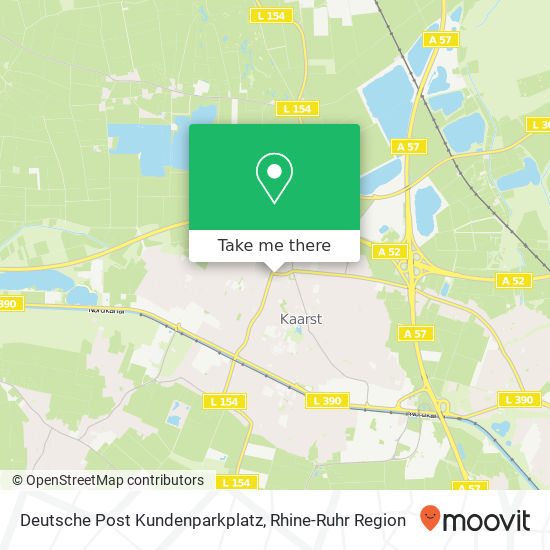 Deutsche Post Kundenparkplatz map