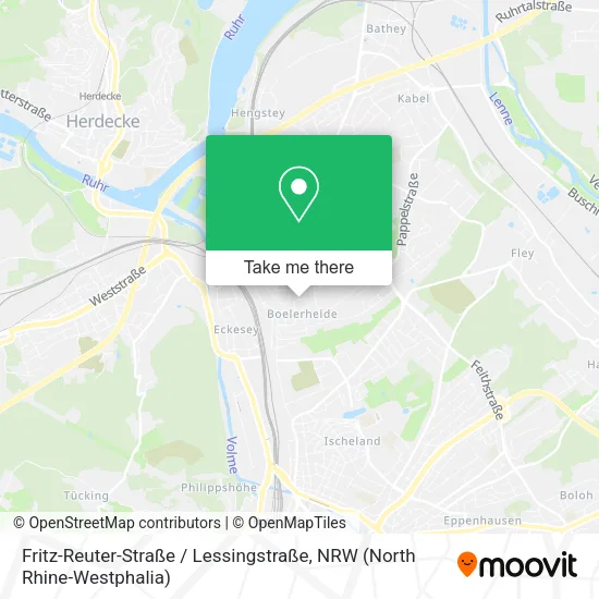 Карта Fritz-Reuter-Straße / Lessingstraße
