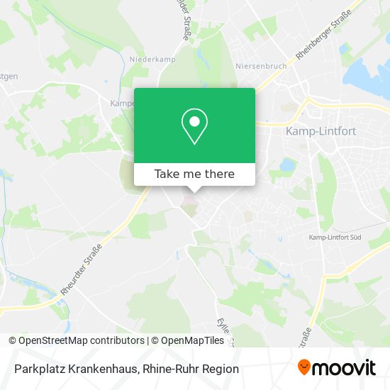 Parkplatz Krankenhaus map