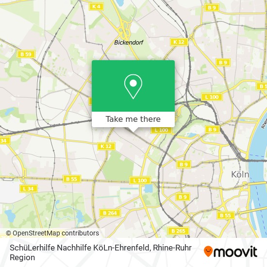 SchüLerhilfe Nachhilfe KöLn-Ehrenfeld map