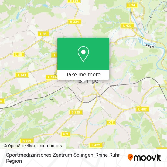 Sportmedizinisches Zentrum Solingen map