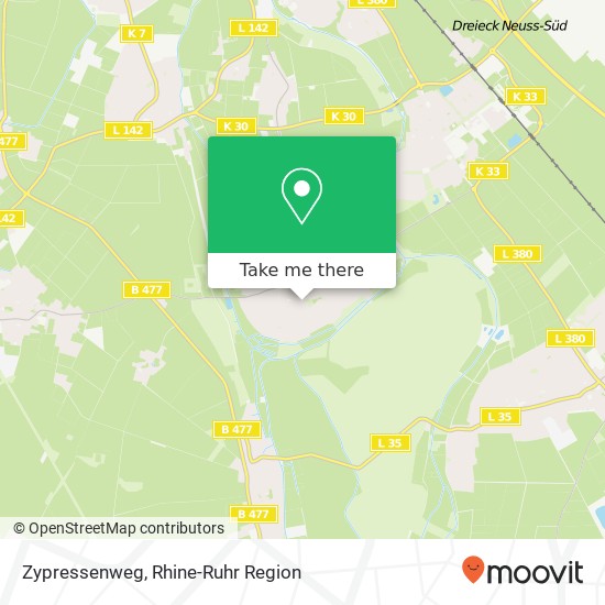 Карта Zypressenweg