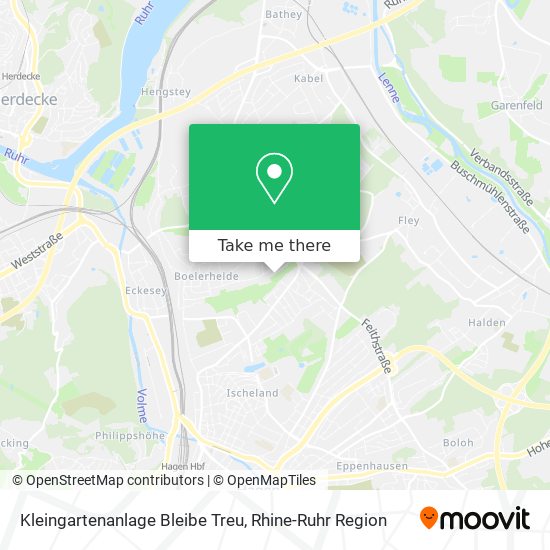 Kleingartenanlage Bleibe Treu map