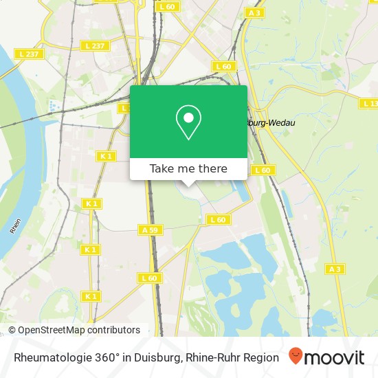 Rheumatologie 360° in Duisburg map