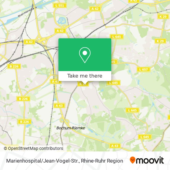 Marienhospital/Jean-Vogel-Str. map