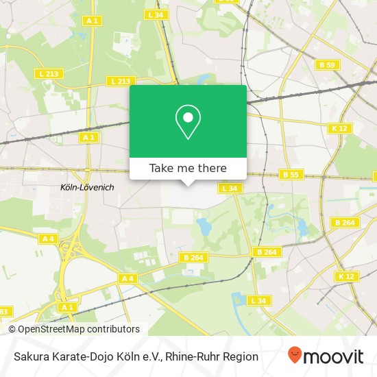 Sakura Karate-Dojo Köln e.V. map