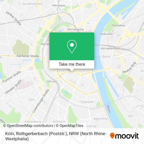 Карта Köln, Rothgerberbach (Poststr.)