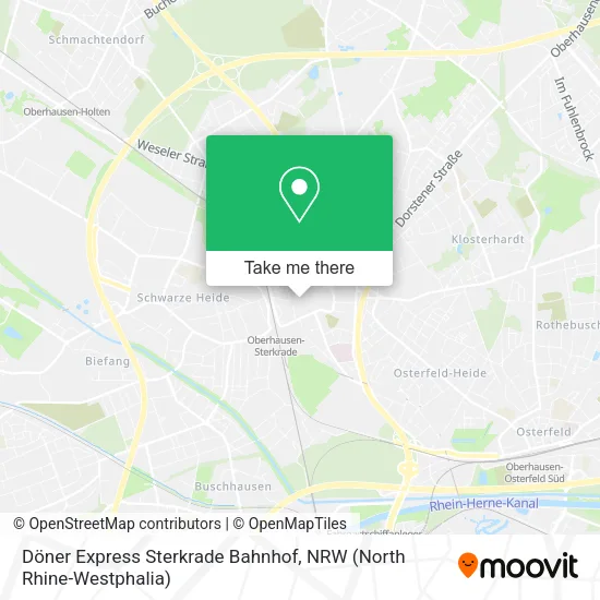 Карта Döner Express Sterkrade Bahnhof
