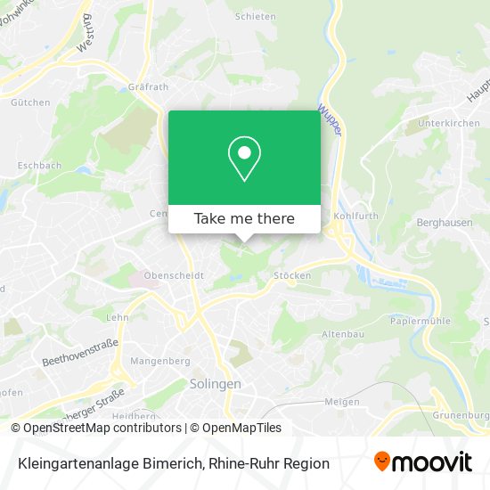 Kleingartenanlage Bimerich map