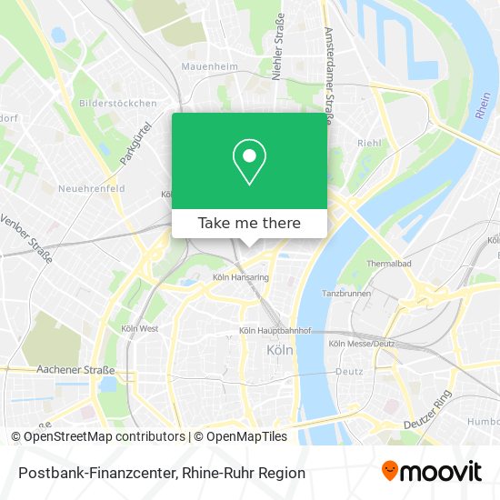 Postbank-Finanzcenter map