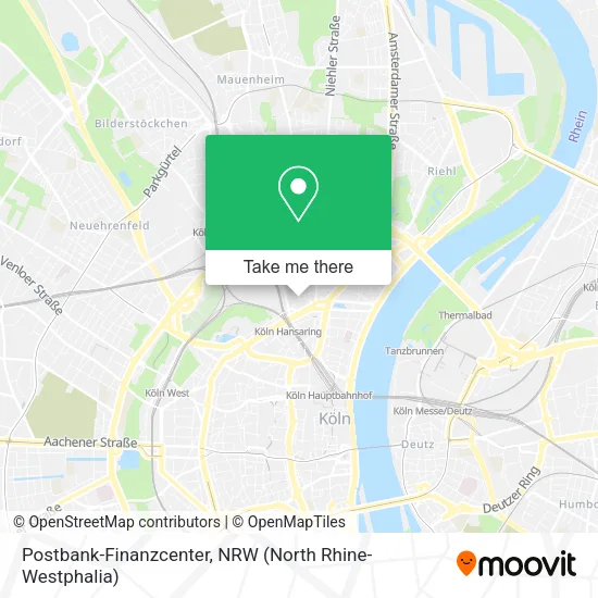 Карта Postbank-Finanzcenter