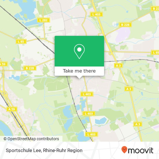 Sportschule Lee map