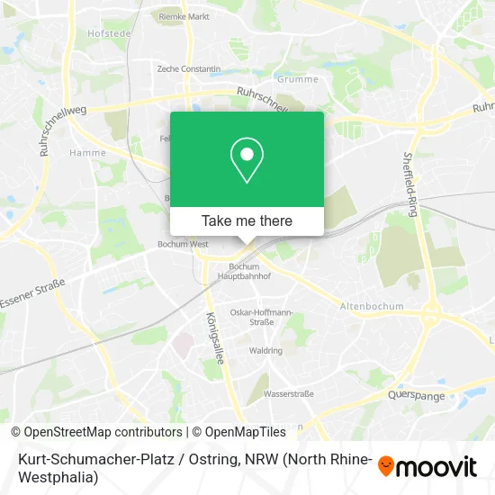 Карта Kurt-Schumacher-Platz / Ostring