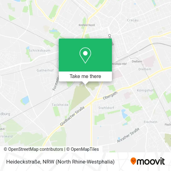 Карта Heideckstraße