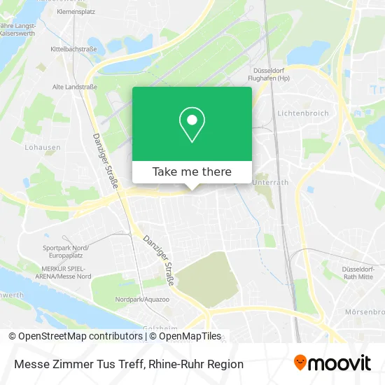 Карта Messe Zimmer Tus Treff
