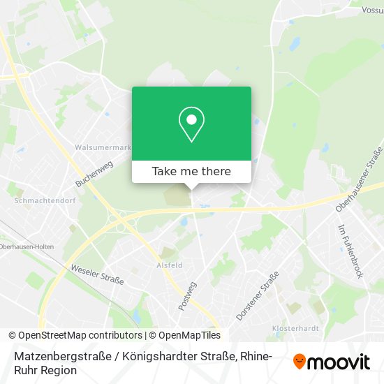 Matzenbergstraße / Königshardter Straße map