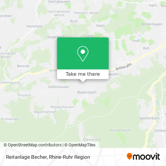 Карта Reitanlage Becher