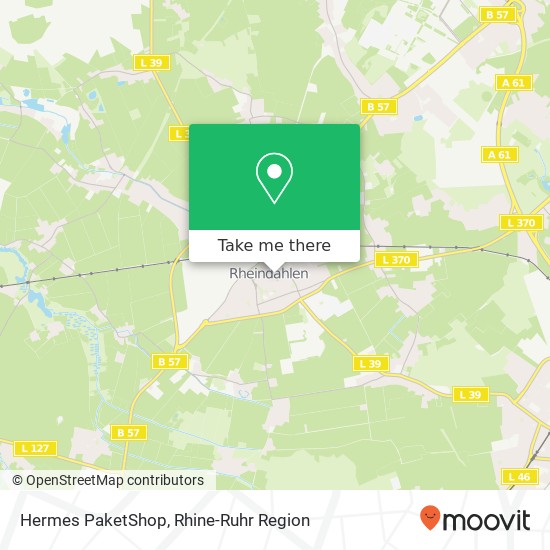 Hermes PaketShop map