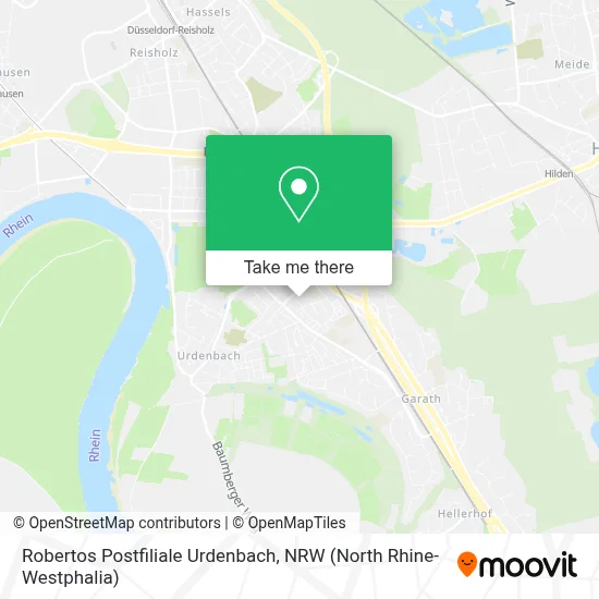 Robertos Postfiliale Urdenbach map