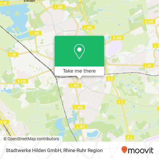 Stadtwerke Hilden GmbH map