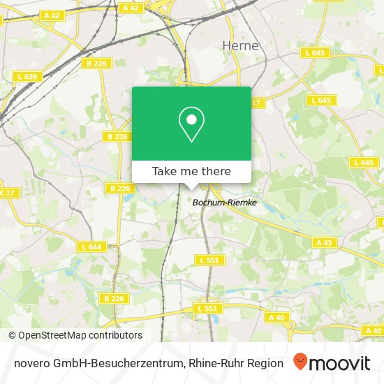 Карта novero GmbH-Besucherzentrum