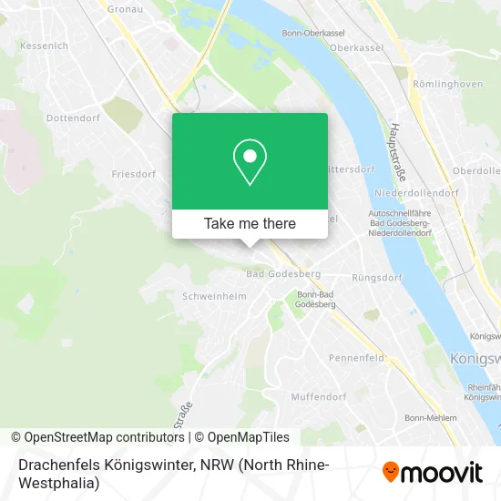 Карта Drachenfels Königswinter