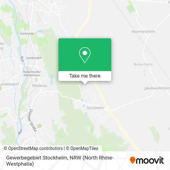 Gewerbegebiet Stockheim map