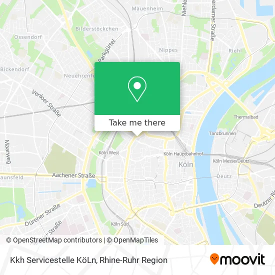 Карта Kkh Servicestelle KöLn