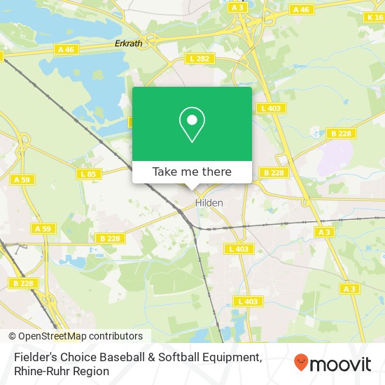 Карта Fielder's Choice Baseball & Softball Equipment