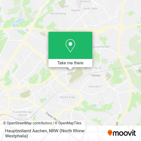 Карта Hauptzollamt Aachen
