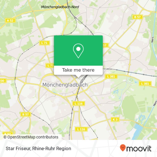 Star Friseur map