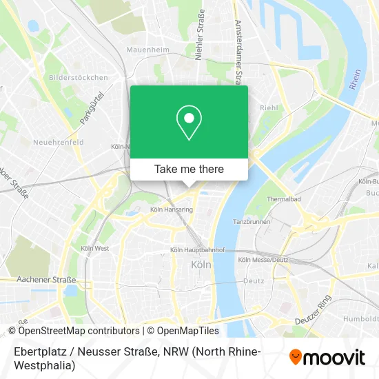 Карта Ebertplatz / Neusser Straße