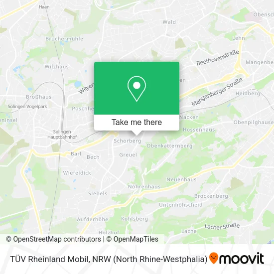 Карта TÜV Rheinland Mobil
