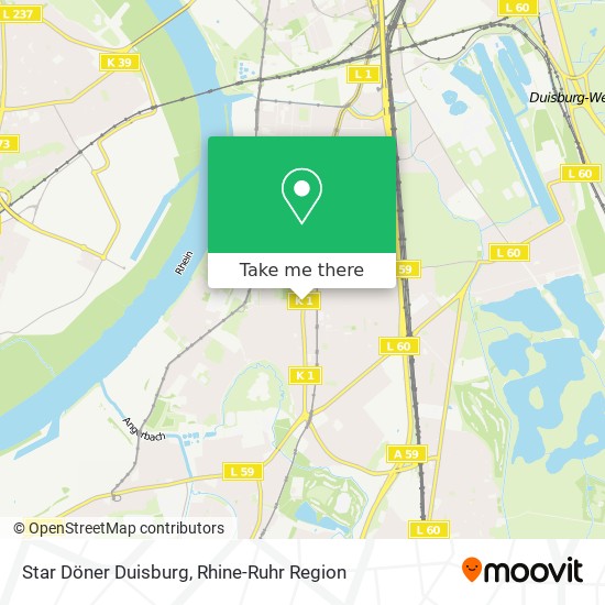 Star Döner Duisburg map