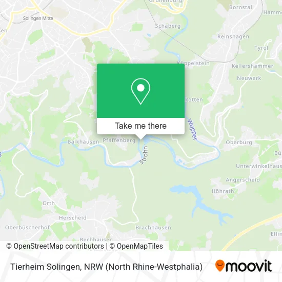 Карта Tierheim Solingen